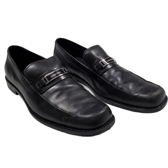 Calvin Klein Men Harrow slip on Dress Shoes Black - Picture 3 of 11